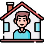 Icone repr&eacute;sentant un locataire d'une maison
